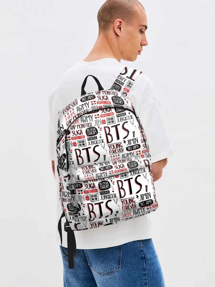 Рюкзак джинсовый / BTS Collage