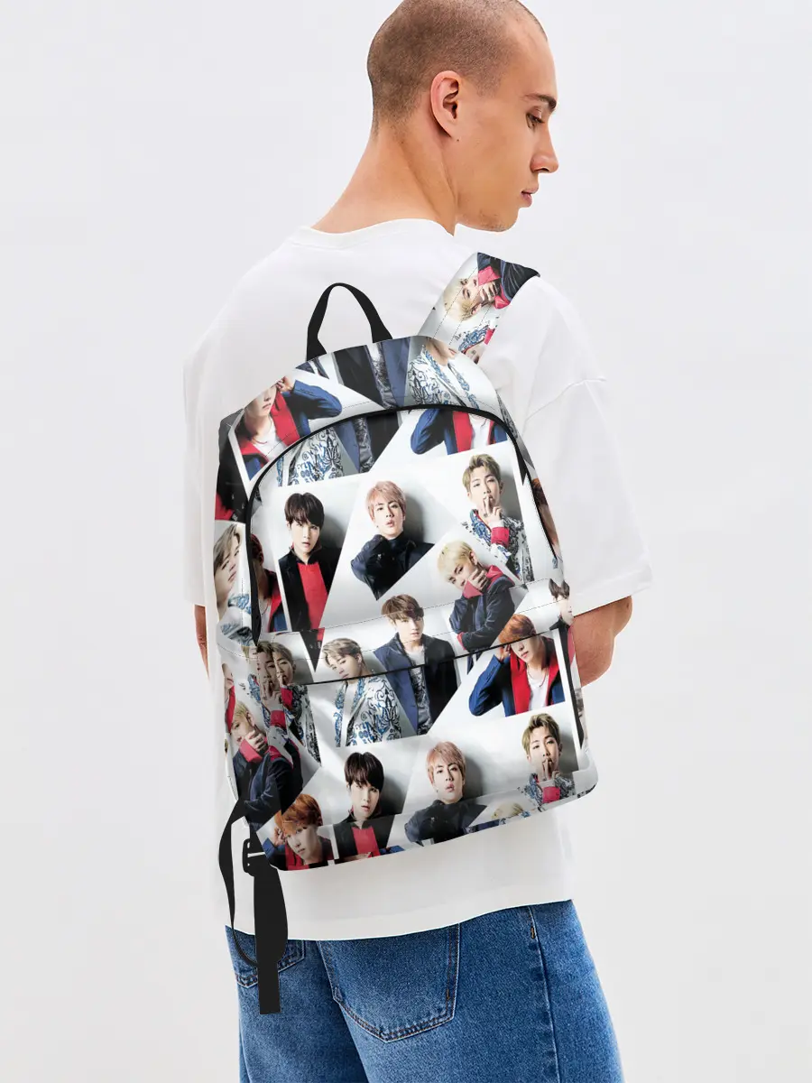 Рюкзак джинсовый / BTS COLLAGE