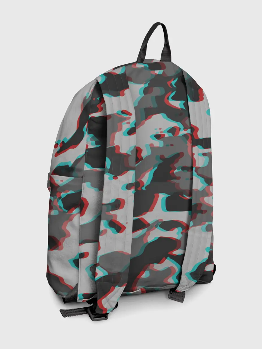 Рюкзак джинсовый / Серый камуфляж