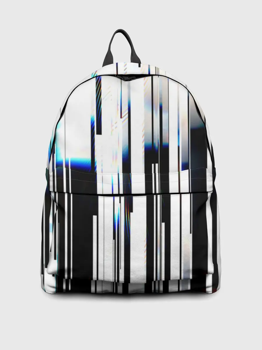 Рюкзак джинсовый / Абстракция Глитч