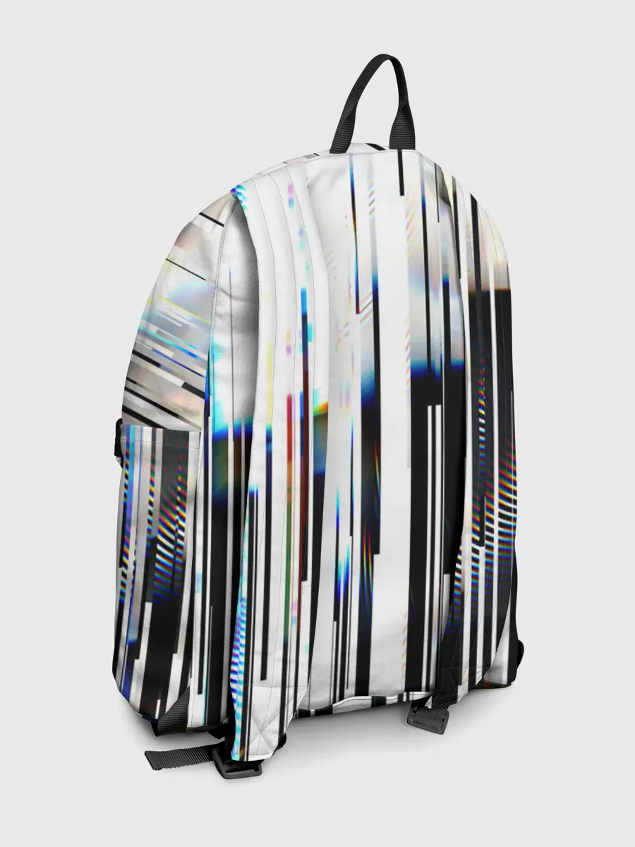 Рюкзак джинсовый / Абстракция Глитч