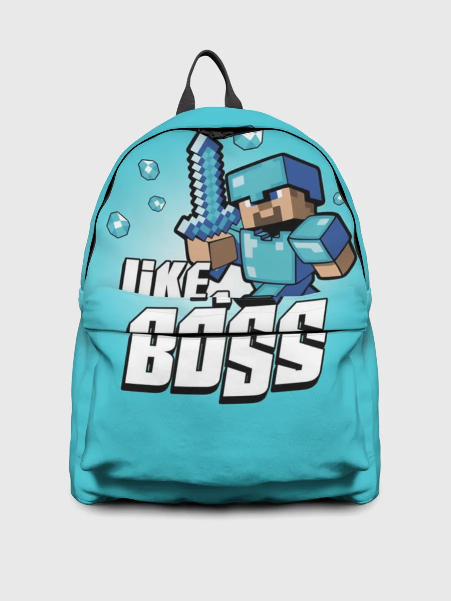 Рюкзак джинсовый / Майнкрафт