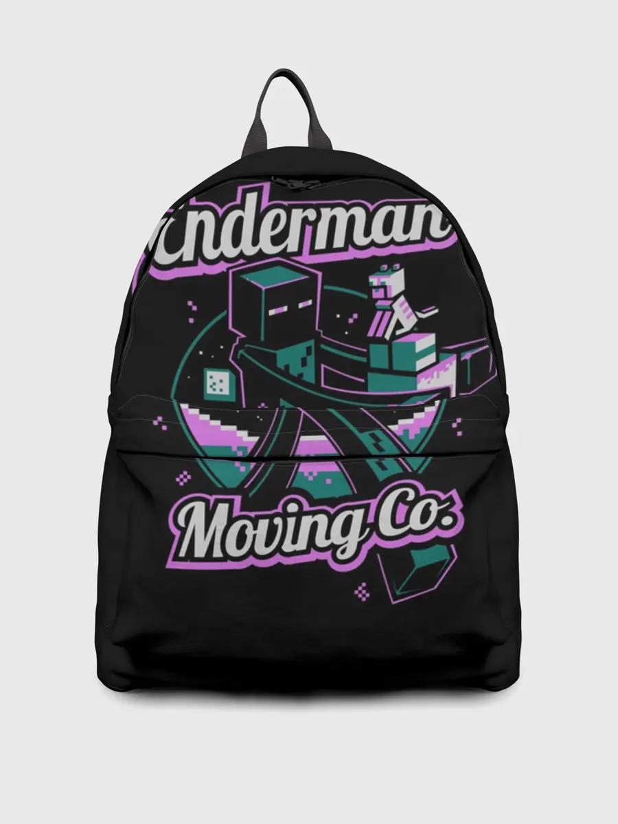 Рюкзак джинсовый / Майнкрафт, Эндермен