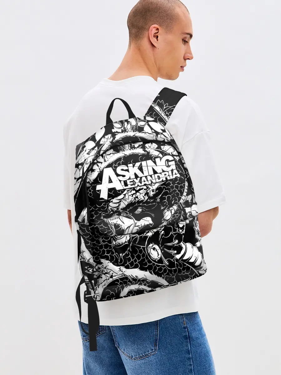 Рюкзак джинсовый / Asking Alexandria