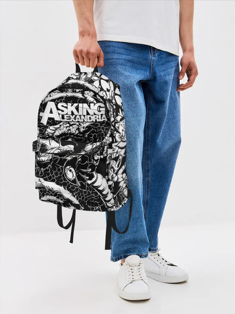 Рюкзак джинсовый / Asking Alexandria