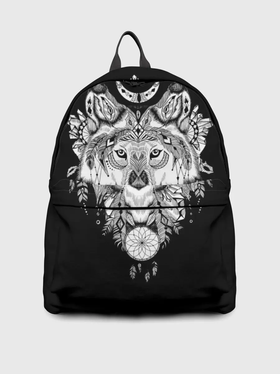 Рюкзак джинсовый / Ацтекский волк