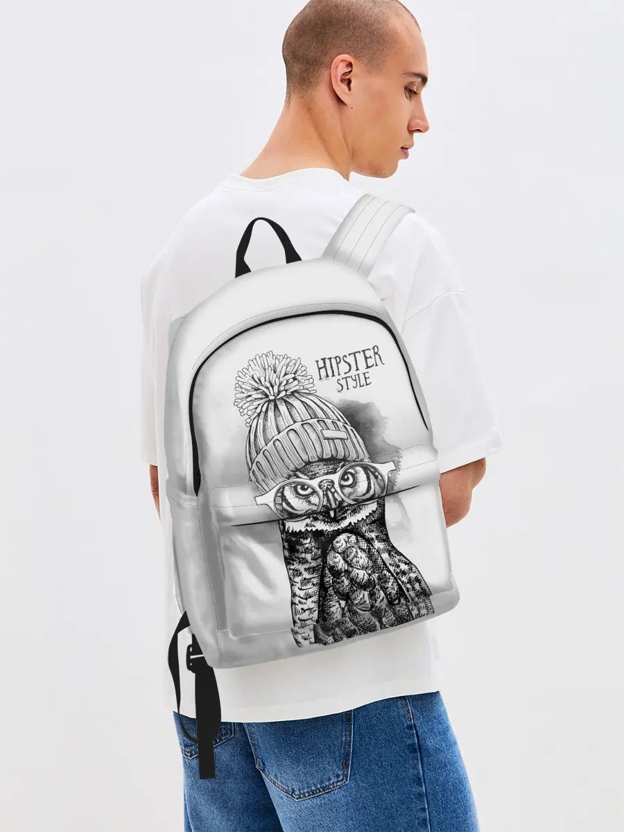 Рюкзак джинсовый / Хипстер сова