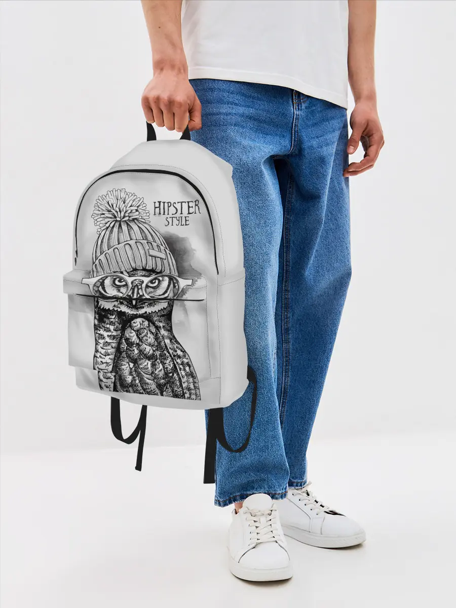 Рюкзак джинсовый / Хипстер сова