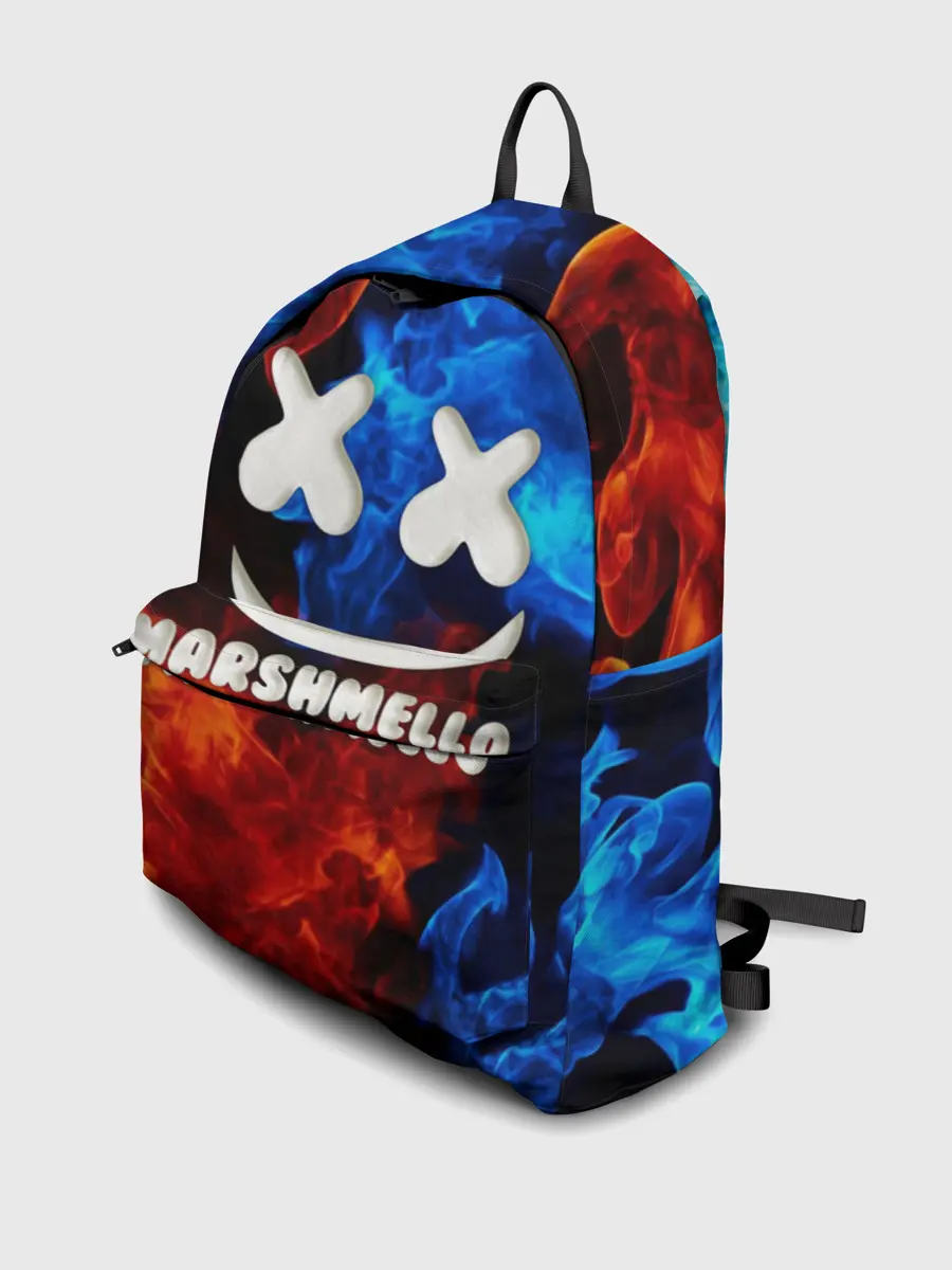 Рюкзак джинсовый / Marshmello Fire