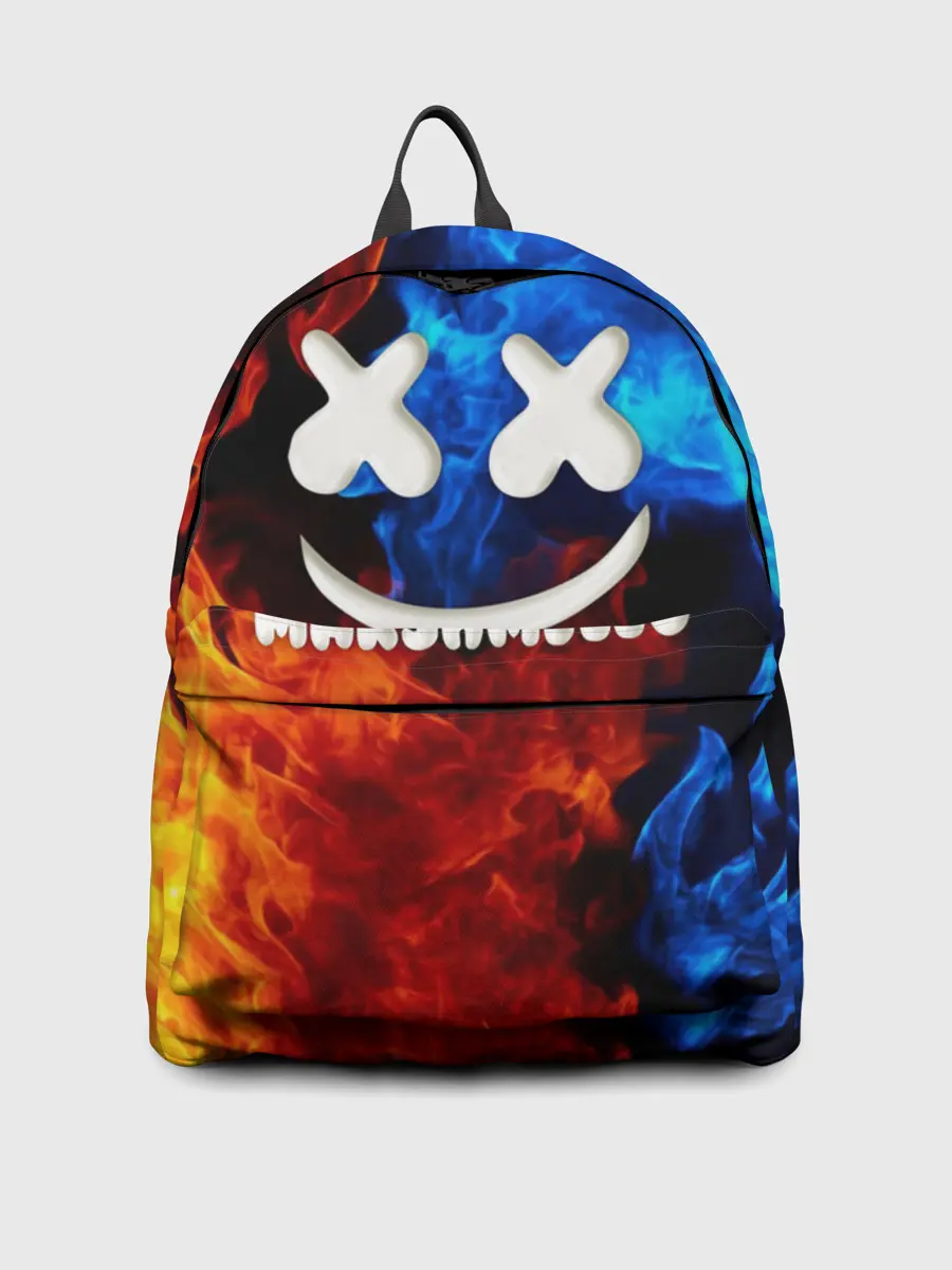 Рюкзак джинсовый / Marshmello Fire