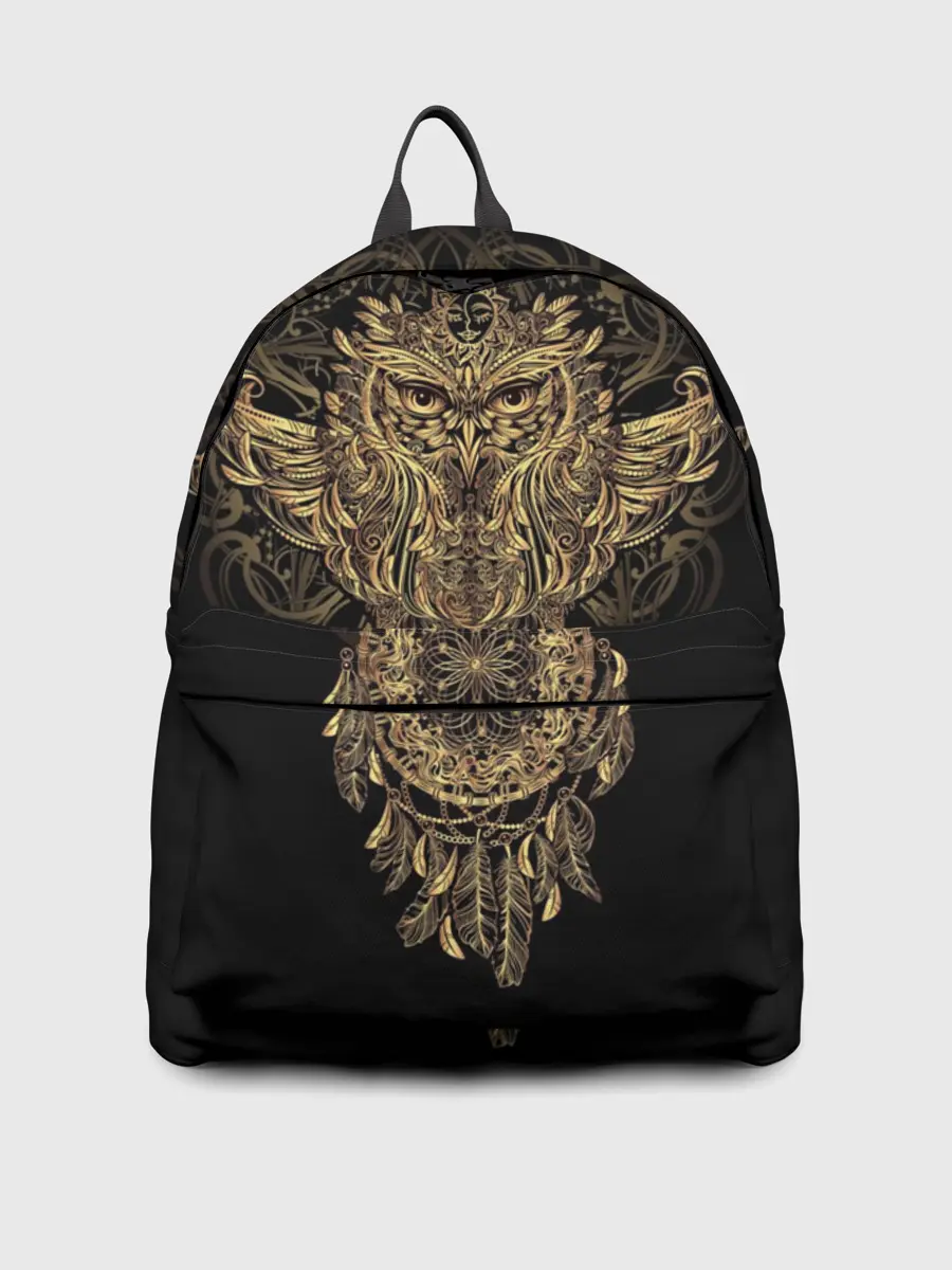 Рюкзак джинсовый / Сова с ловцом