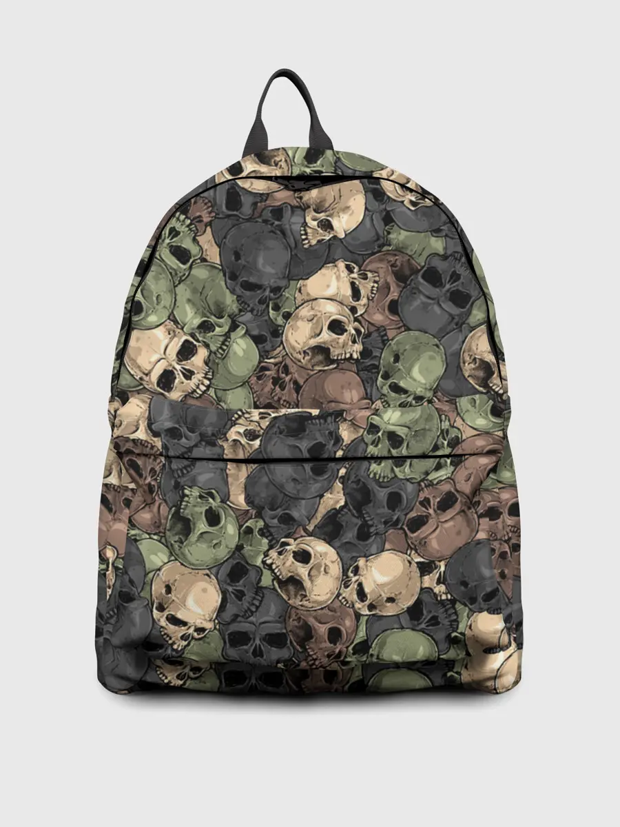 Рюкзак джинсовый / Камуфляж с черепами