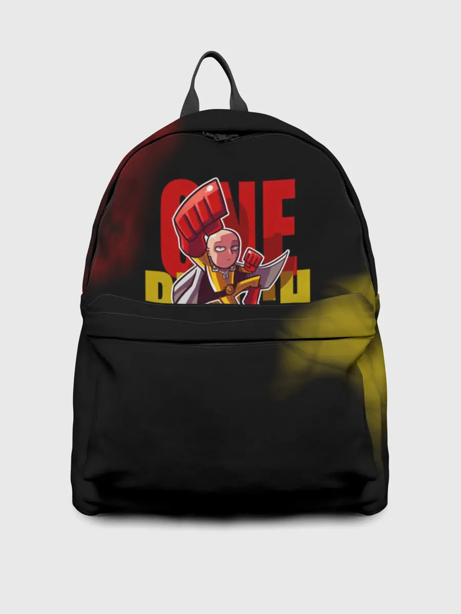 Рюкзак джинсовый / Один удар Сайтамы