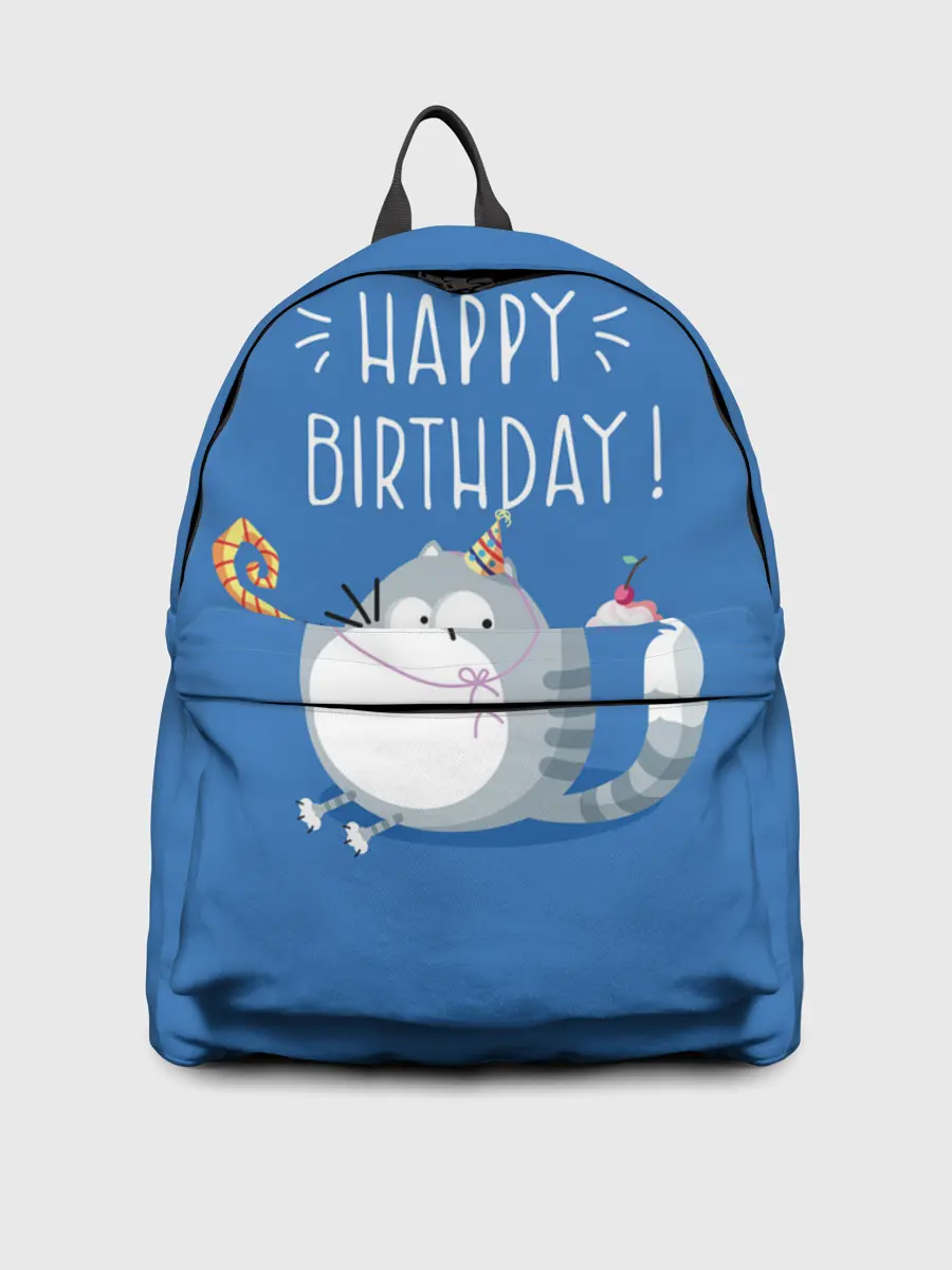 Рюкзак джинсовый / Happy birthday!