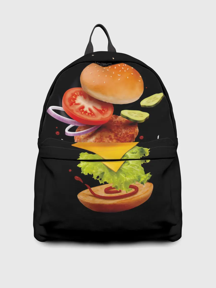 Рюкзак джинсовый / Гамбургер