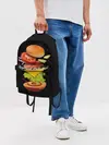 Рюкзак джинсовый / Гамбургер