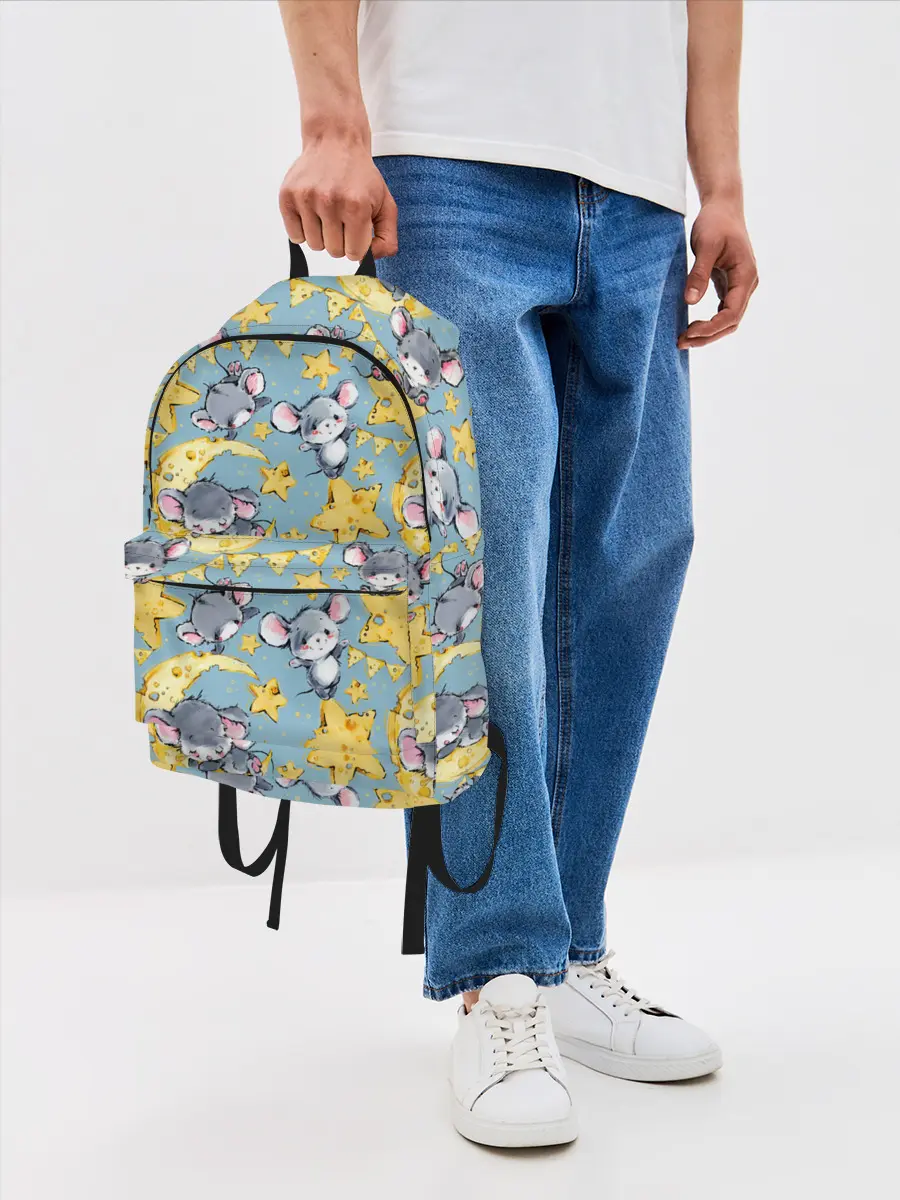 Рюкзак джинсовый / Сыр и мыши