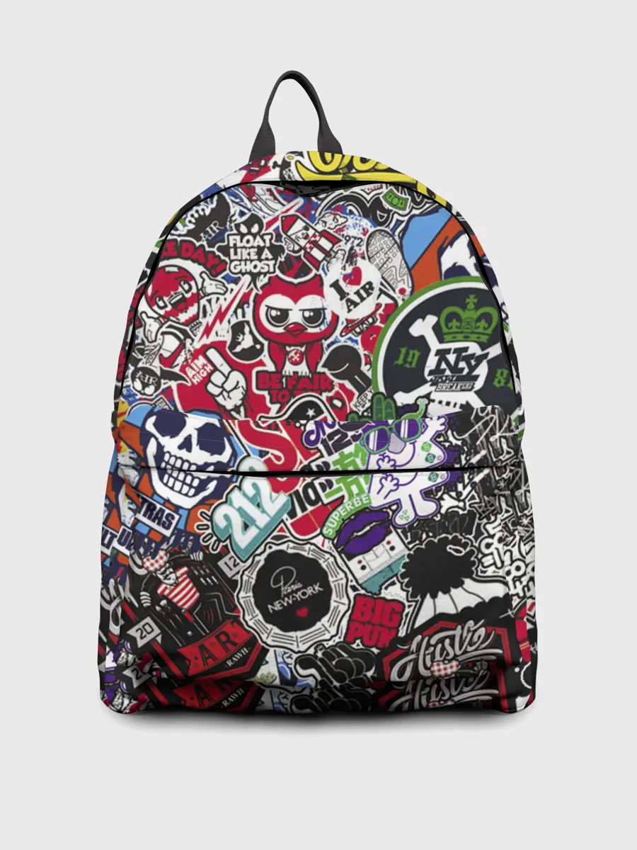 Рюкзак джинсовый / Stickerbombing New York