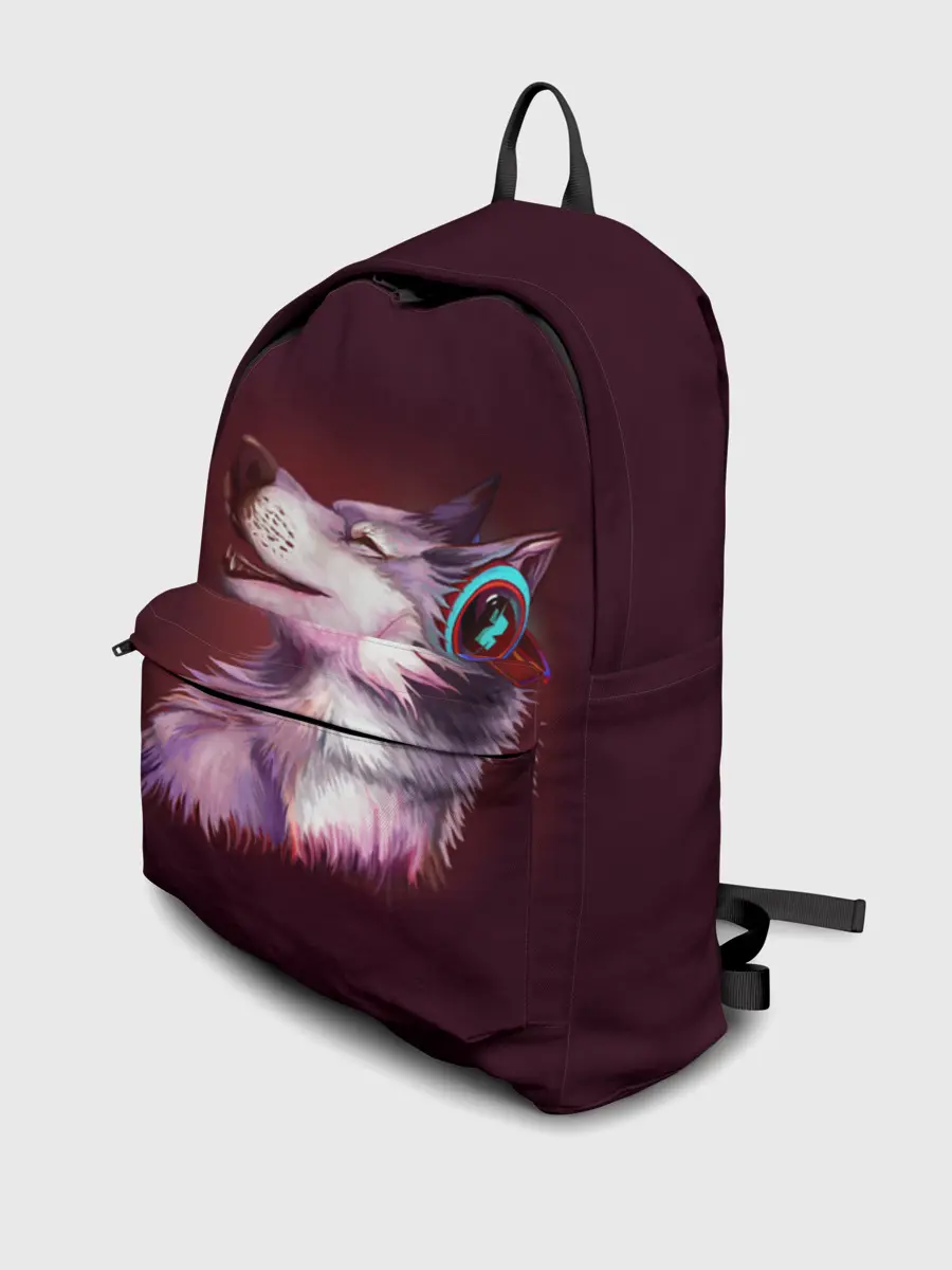 Рюкзак джинсовый / Волк