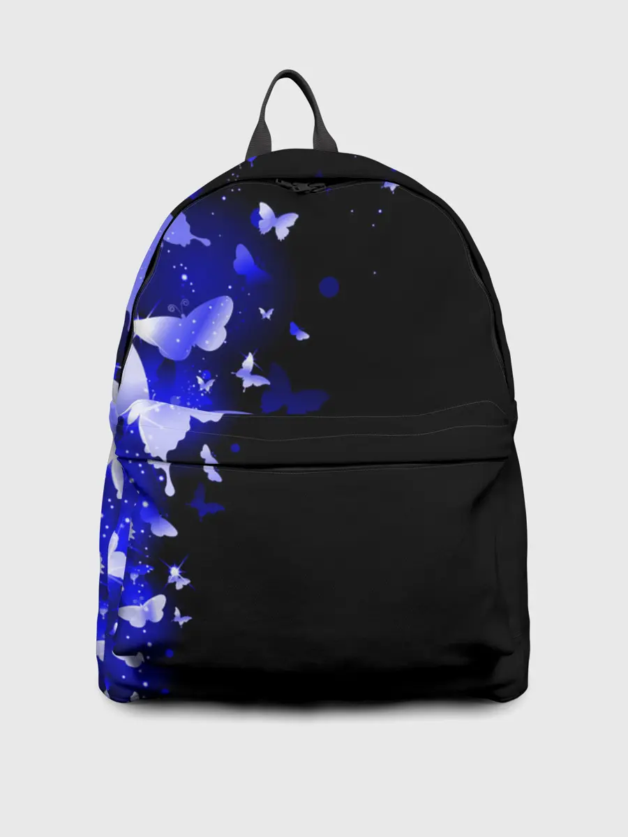 Рюкзак джинсовый / СИНИЕ БАБОЧКИ