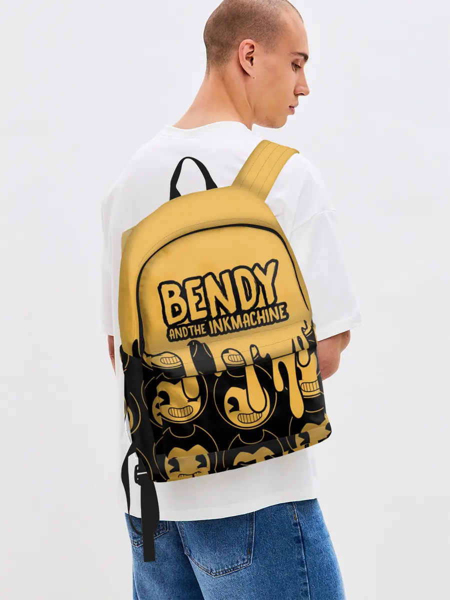 Рюкзак джинсовый / Bendy And The Ink Machine