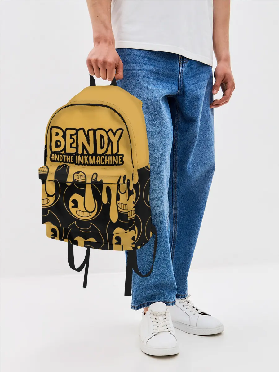 Рюкзак джинсовый / Bendy And The Ink Machine