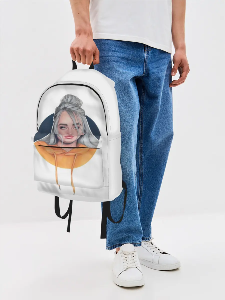 Рюкзак джинсовый / Billie Eilish art 1