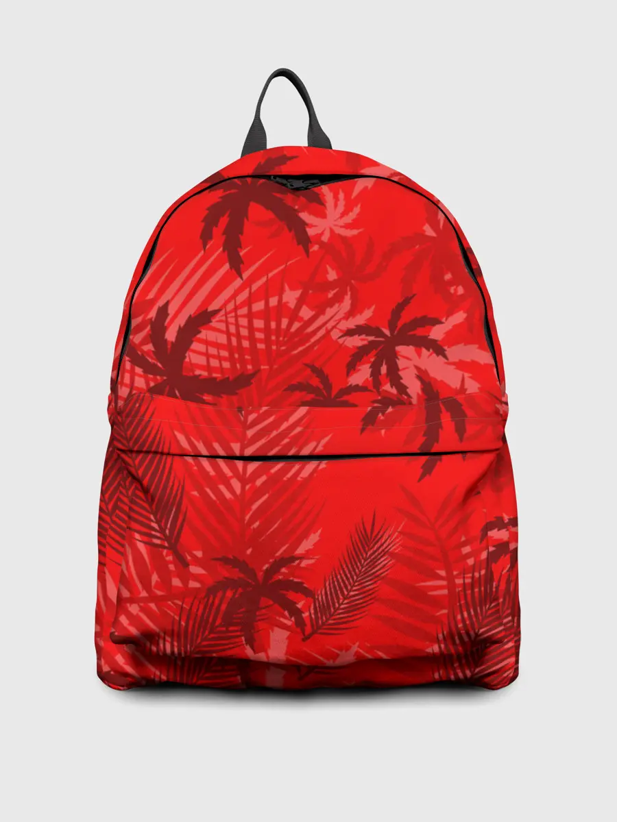 Рюкзак джинсовый / ПАЛЬМЫ / ТРОПИКИ / ЛЕТО