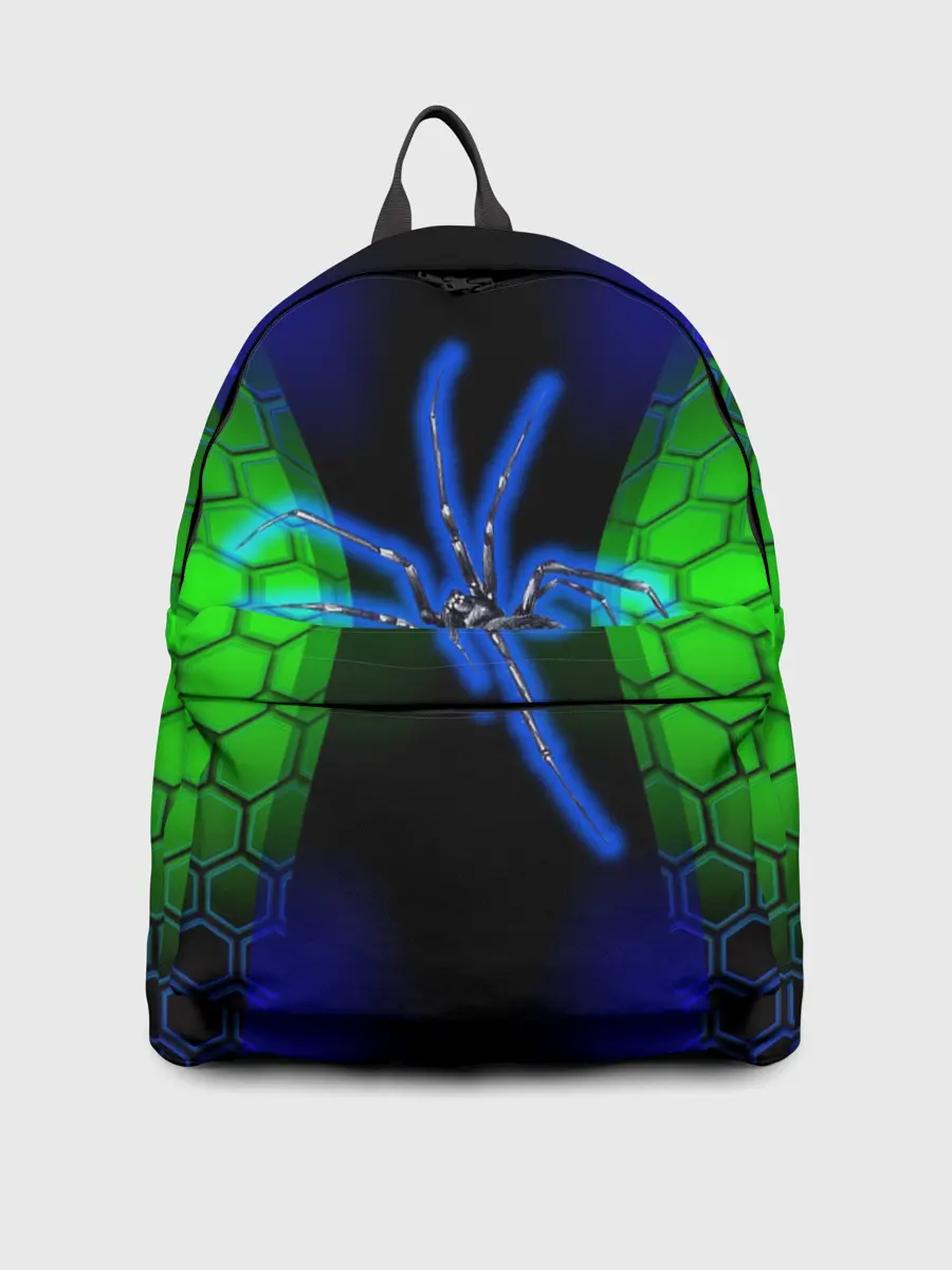 Рюкзак джинсовый / Паук на ночной охоте