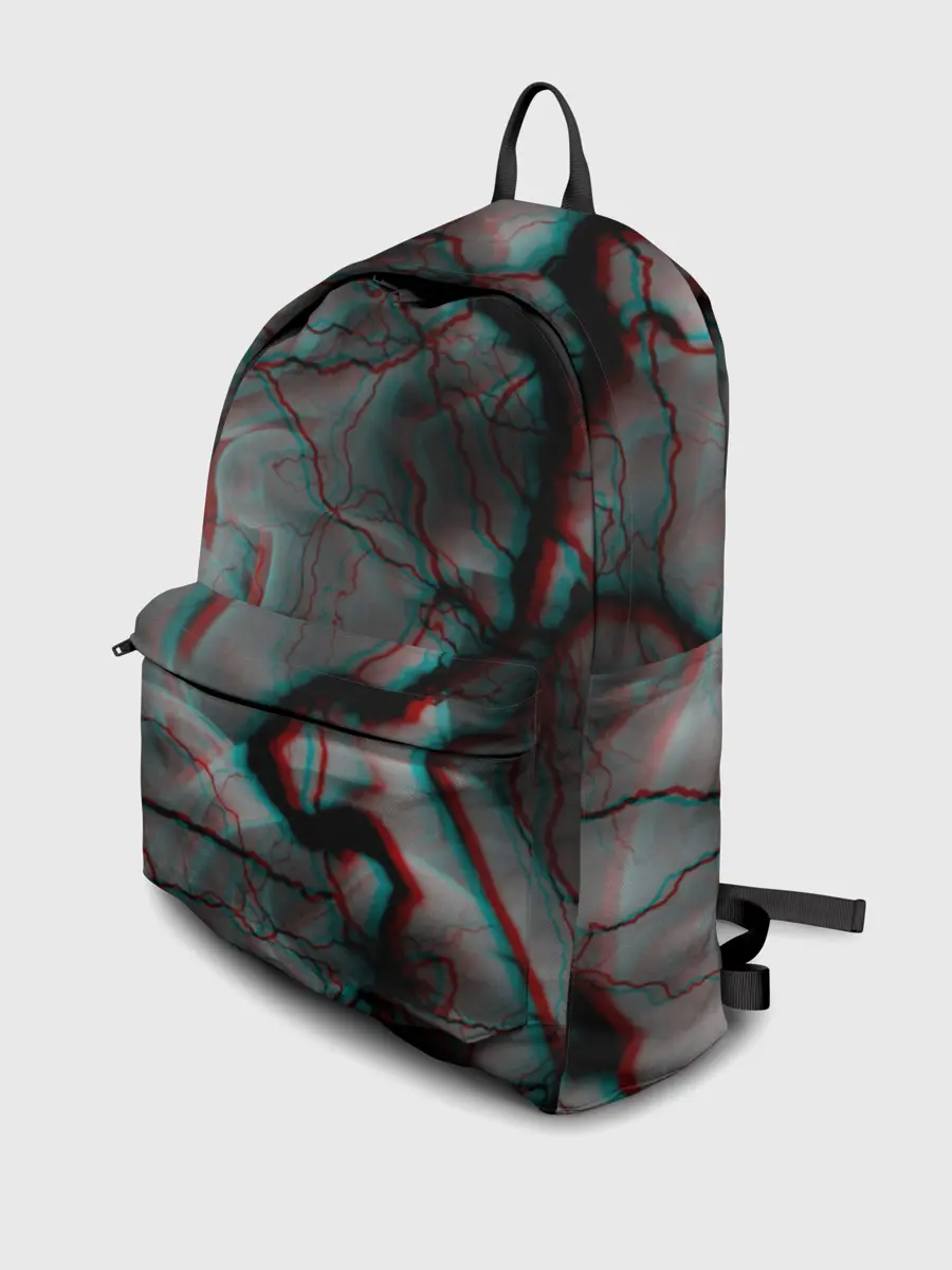 Рюкзак джинсовый / МОЛНИИ GLITCH