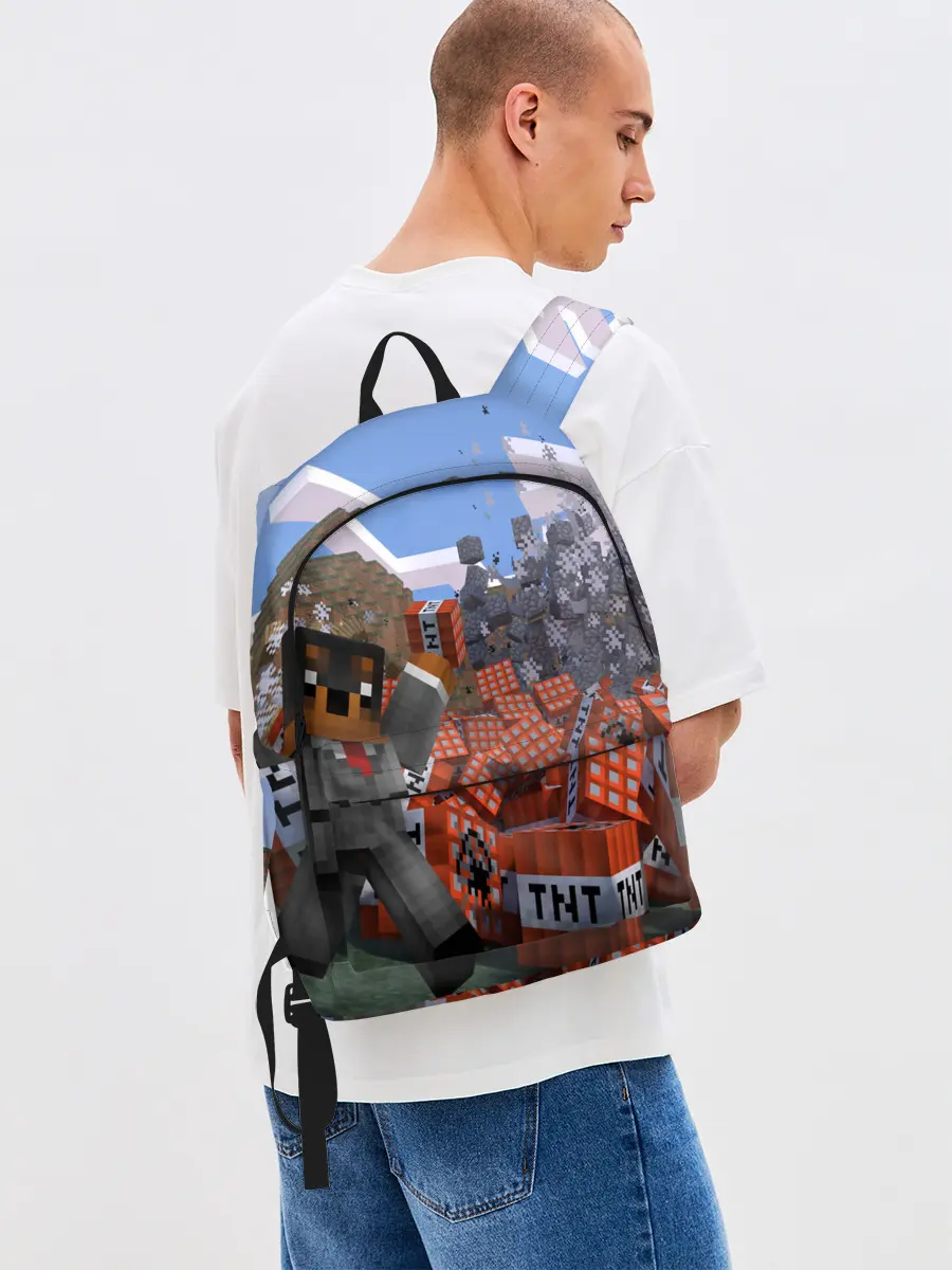 Рюкзак джинсовый / MINECRAFT