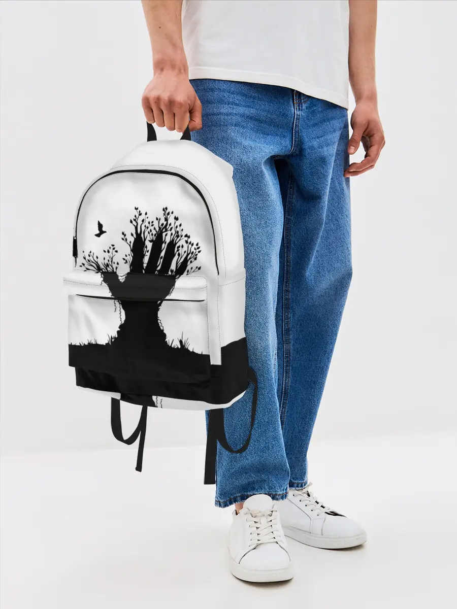 Рюкзак джинсовый / Дерево
