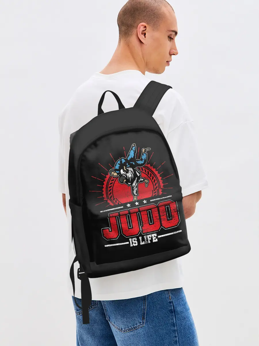 Рюкзак джинсовый / Judo is life