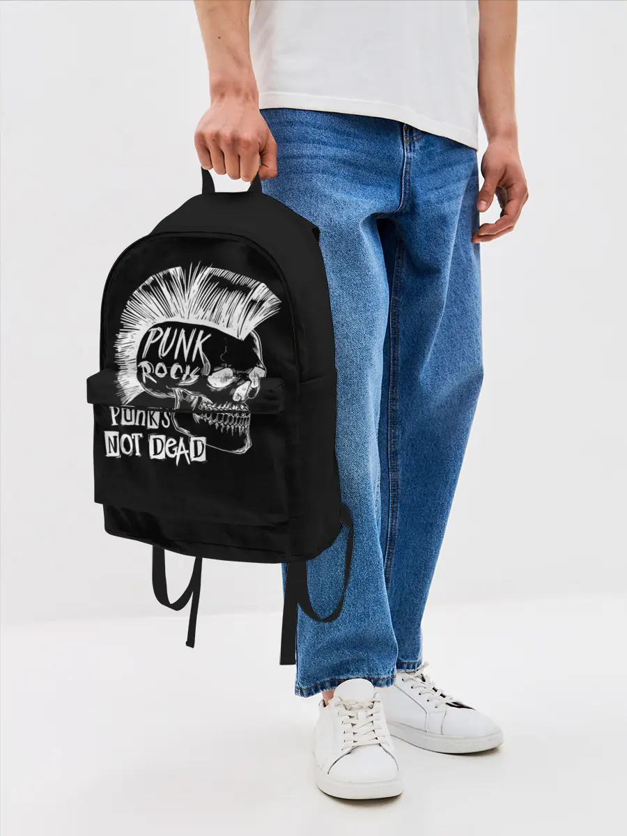 Рюкзак джинсовый / Панки не умирают