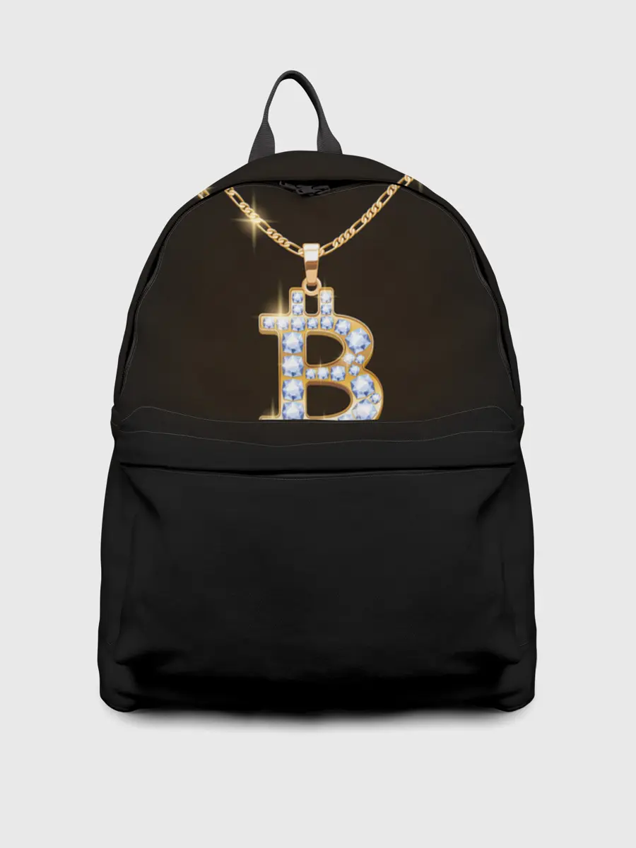 Рюкзак джинсовый / Бриллиантовый биткоин