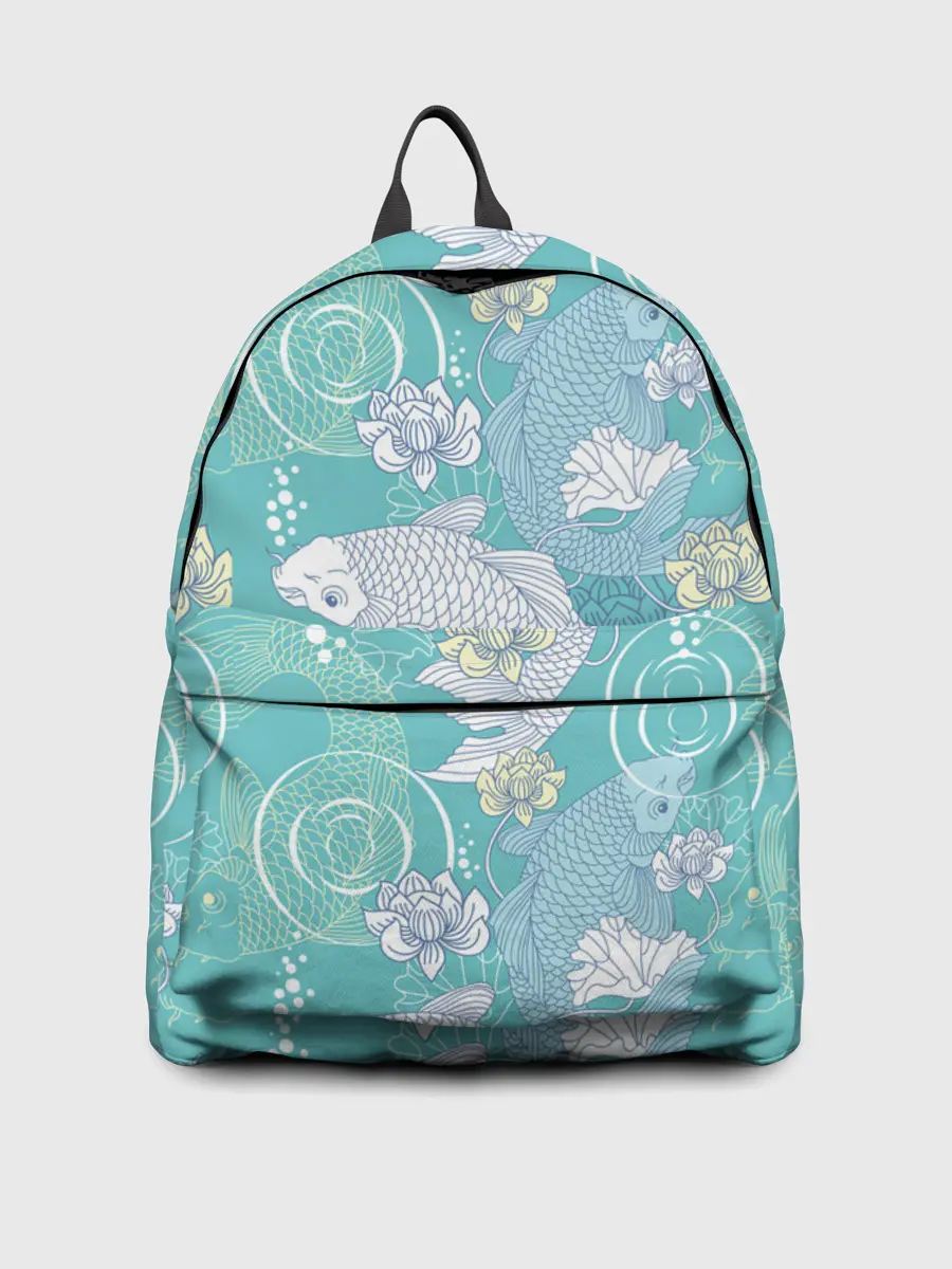 Рюкзак джинсовый / Карпы Кои