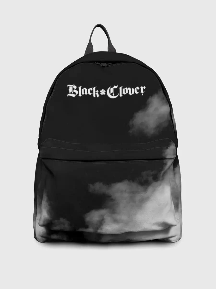 Рюкзак джинсовый / Логотип Черного Клевера в дымке