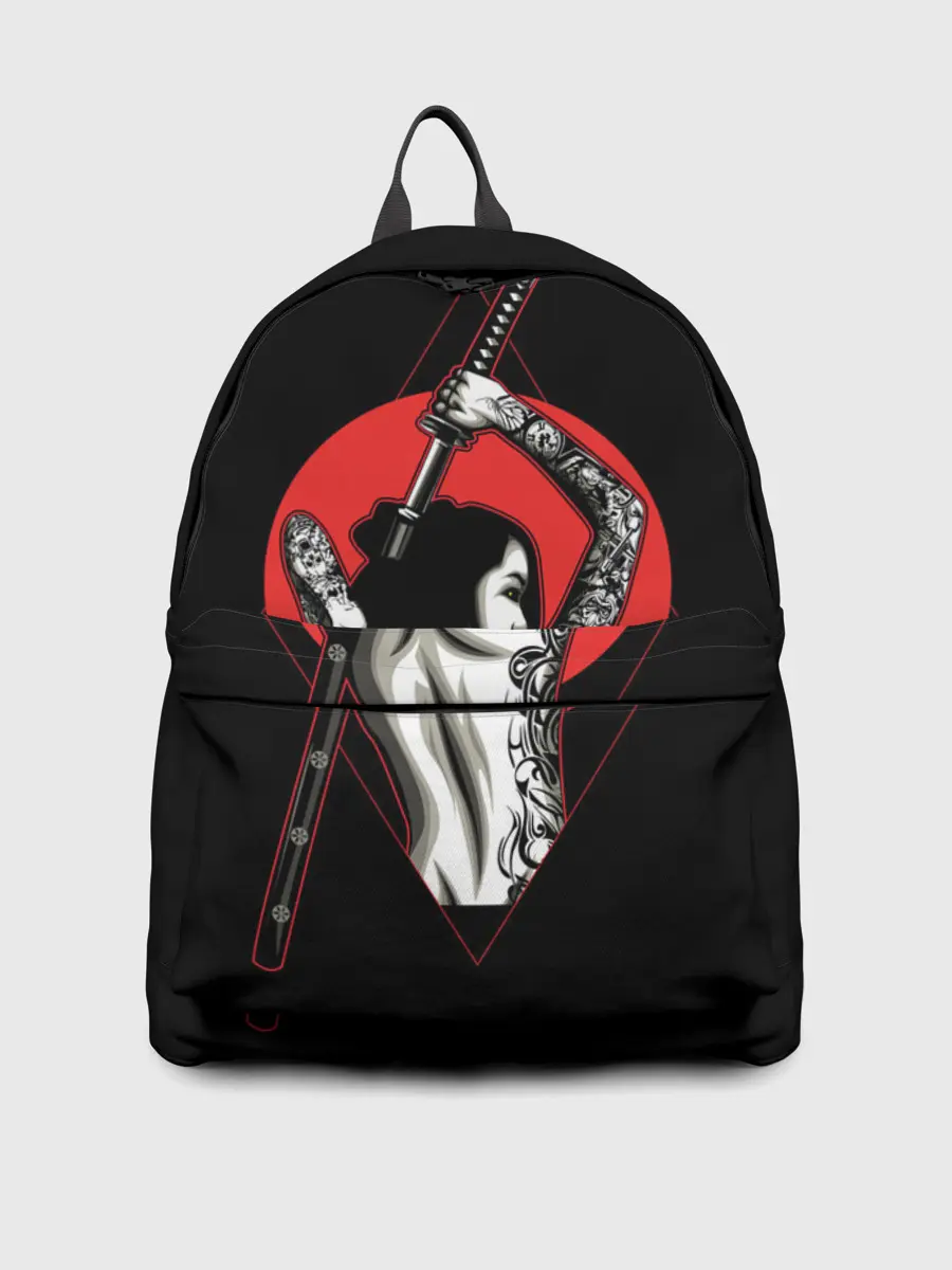 Рюкзак джинсовый / Девушка с мечом