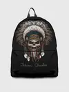 Рюкзак джинсовый / Череп с роучем