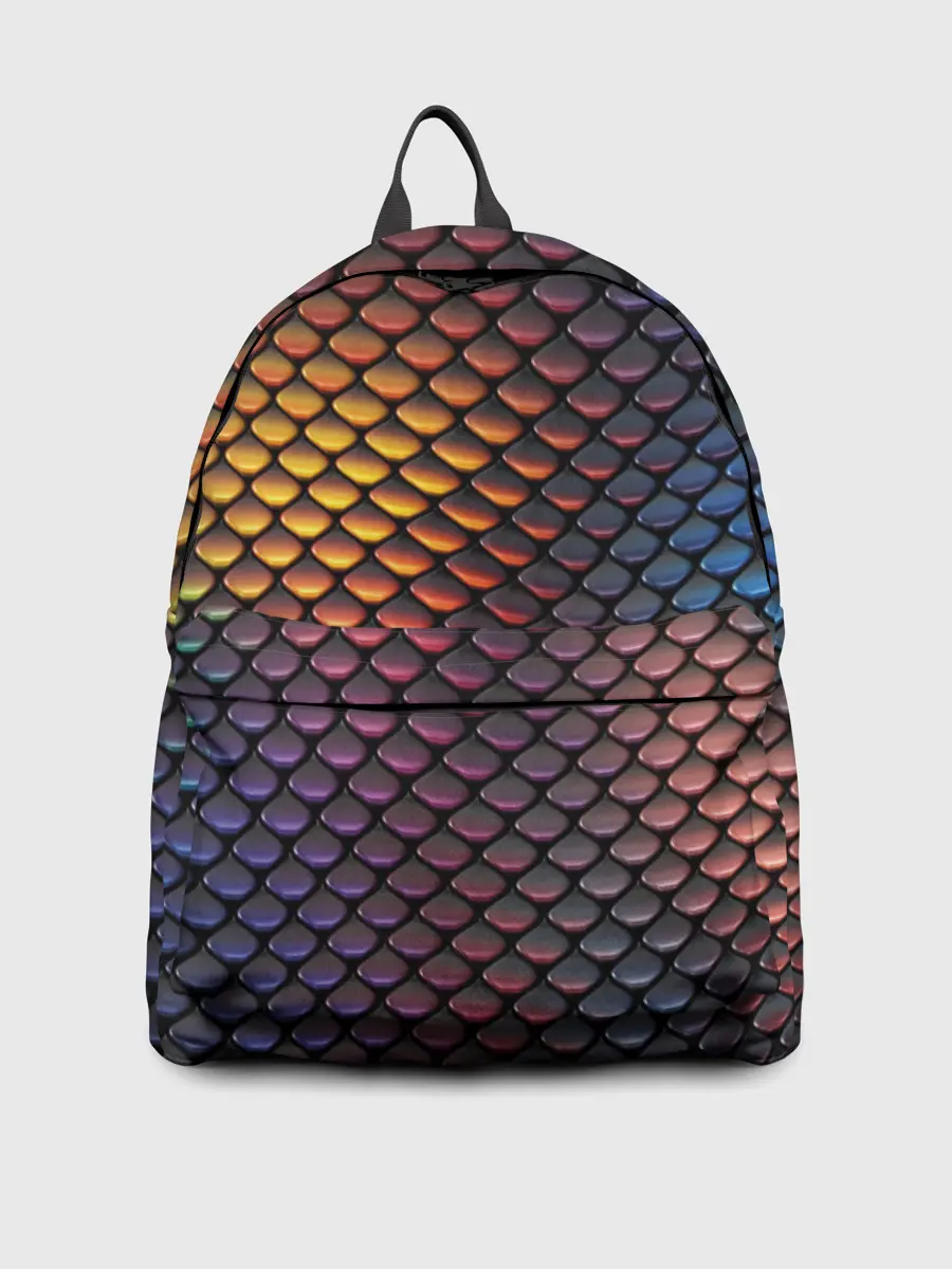 Рюкзак джинсовый / Радужная чешуя