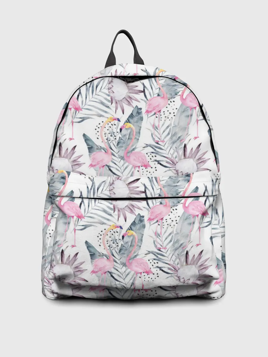 Рюкзак джинсовый / Фламинго