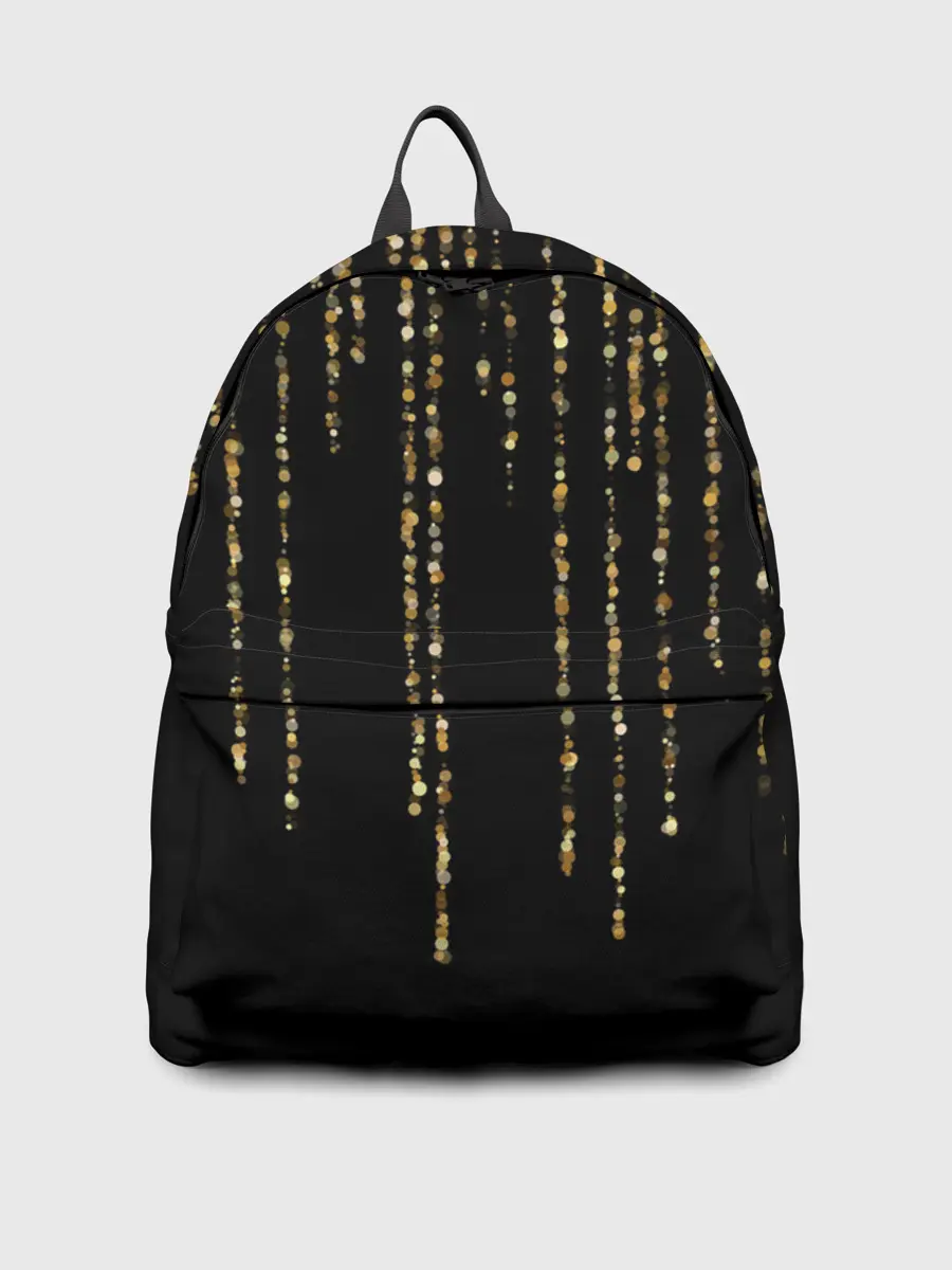 Рюкзак джинсовый / Золотой глиттер