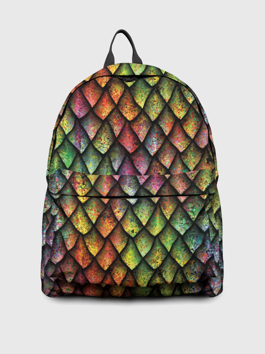 Рюкзак джинсовый / Чешуя дракона