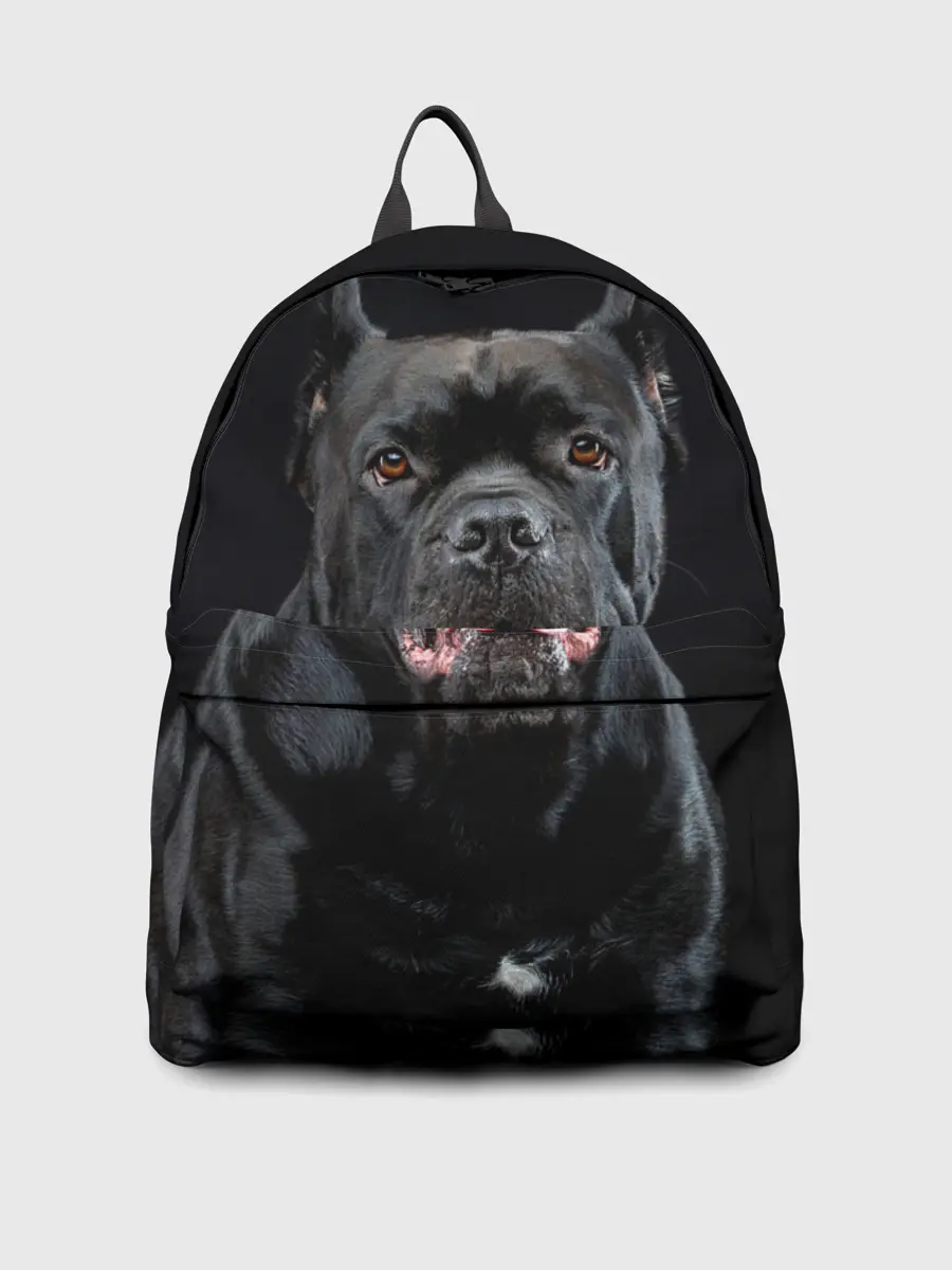 Рюкзак джинсовый / Черный кан - корсо