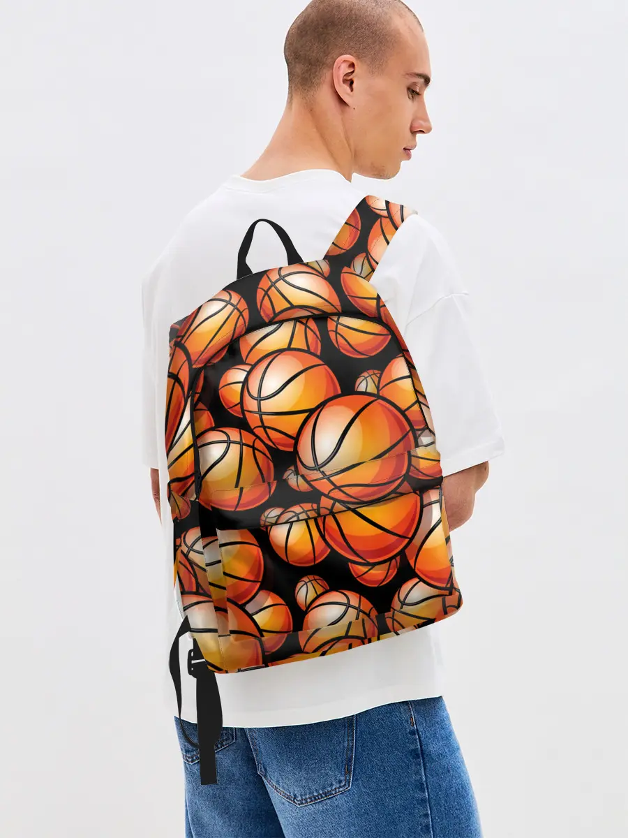 Рюкзак джинсовый / Баскетбольные мячи