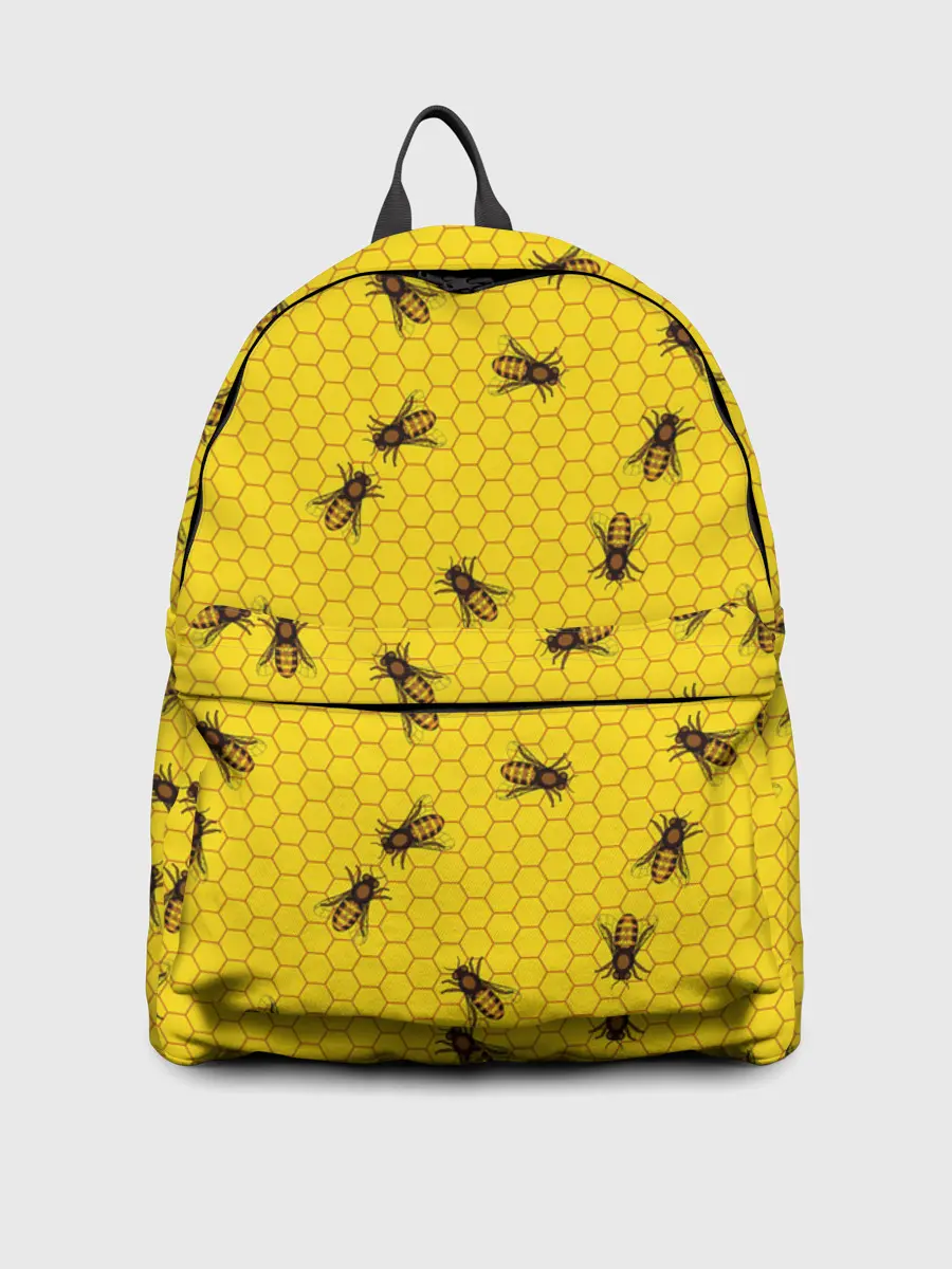 Рюкзак джинсовый / Пчелы в сотах