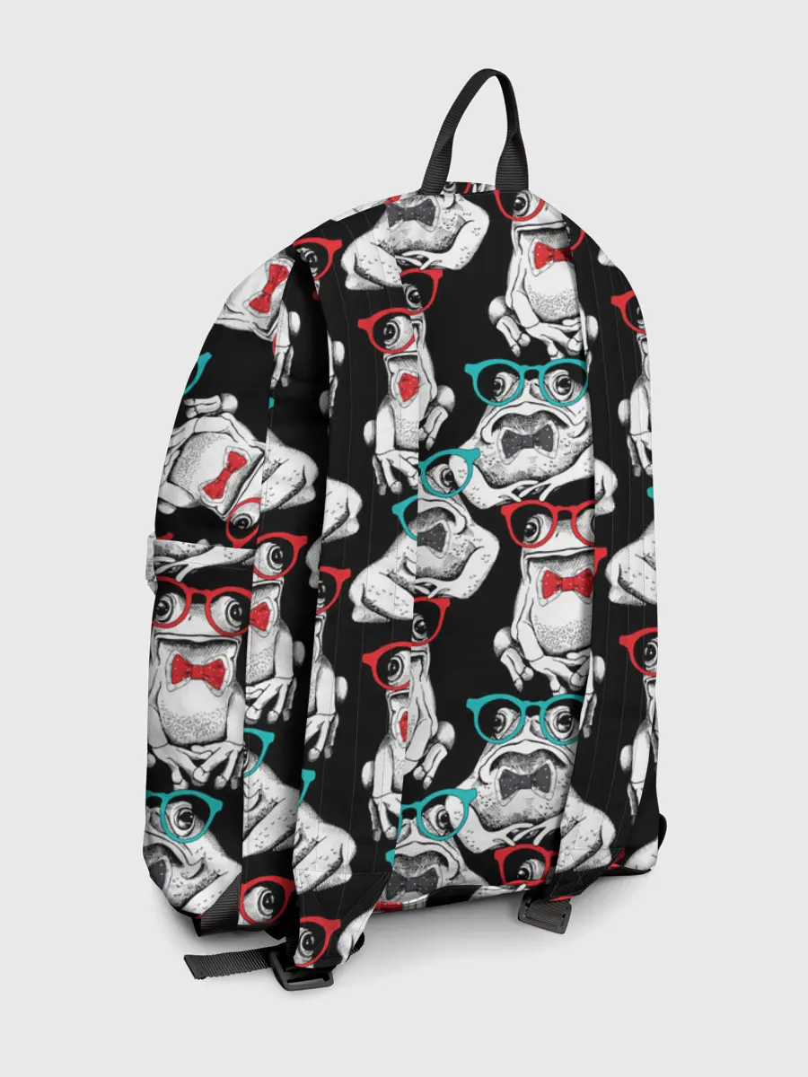 Рюкзак джинсовый / Лягушки в очках