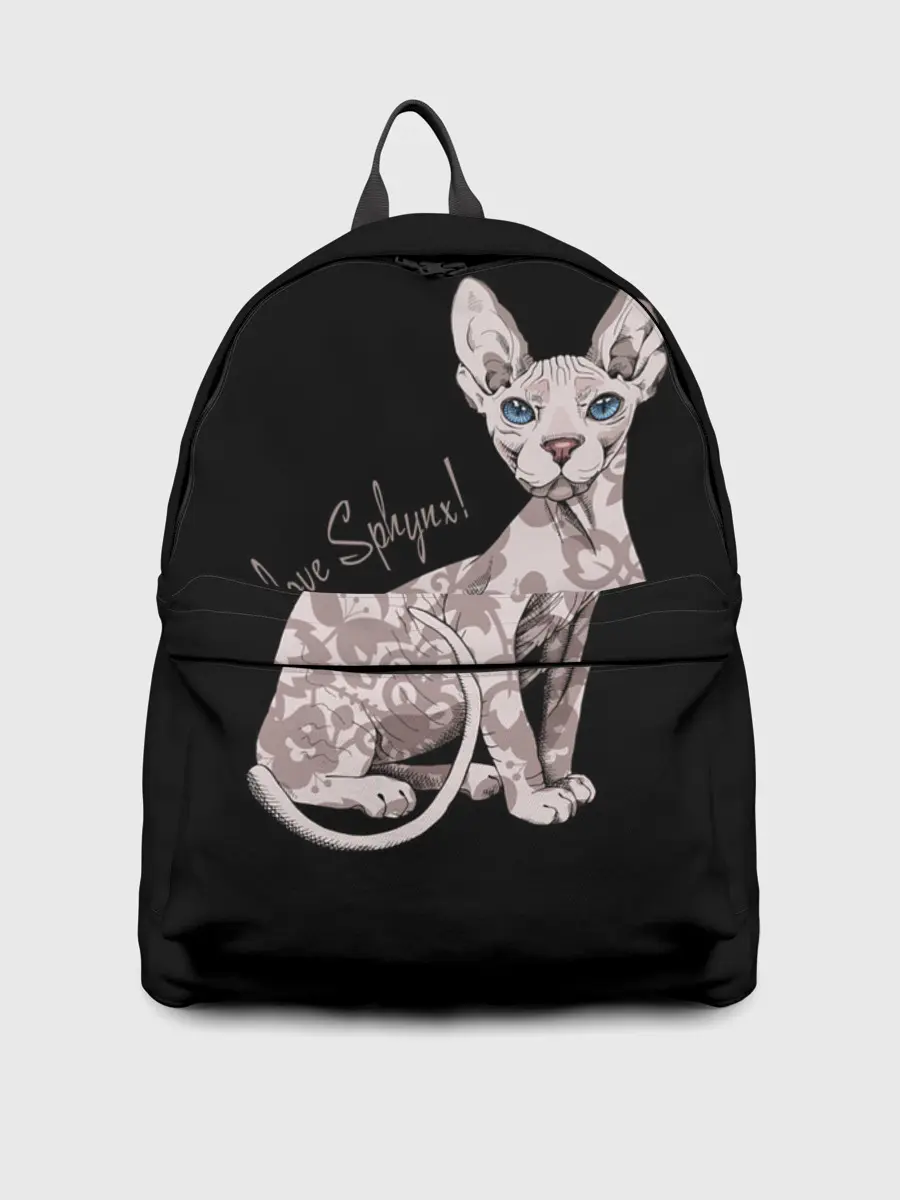 Рюкзак джинсовый / I Love Sphynx!