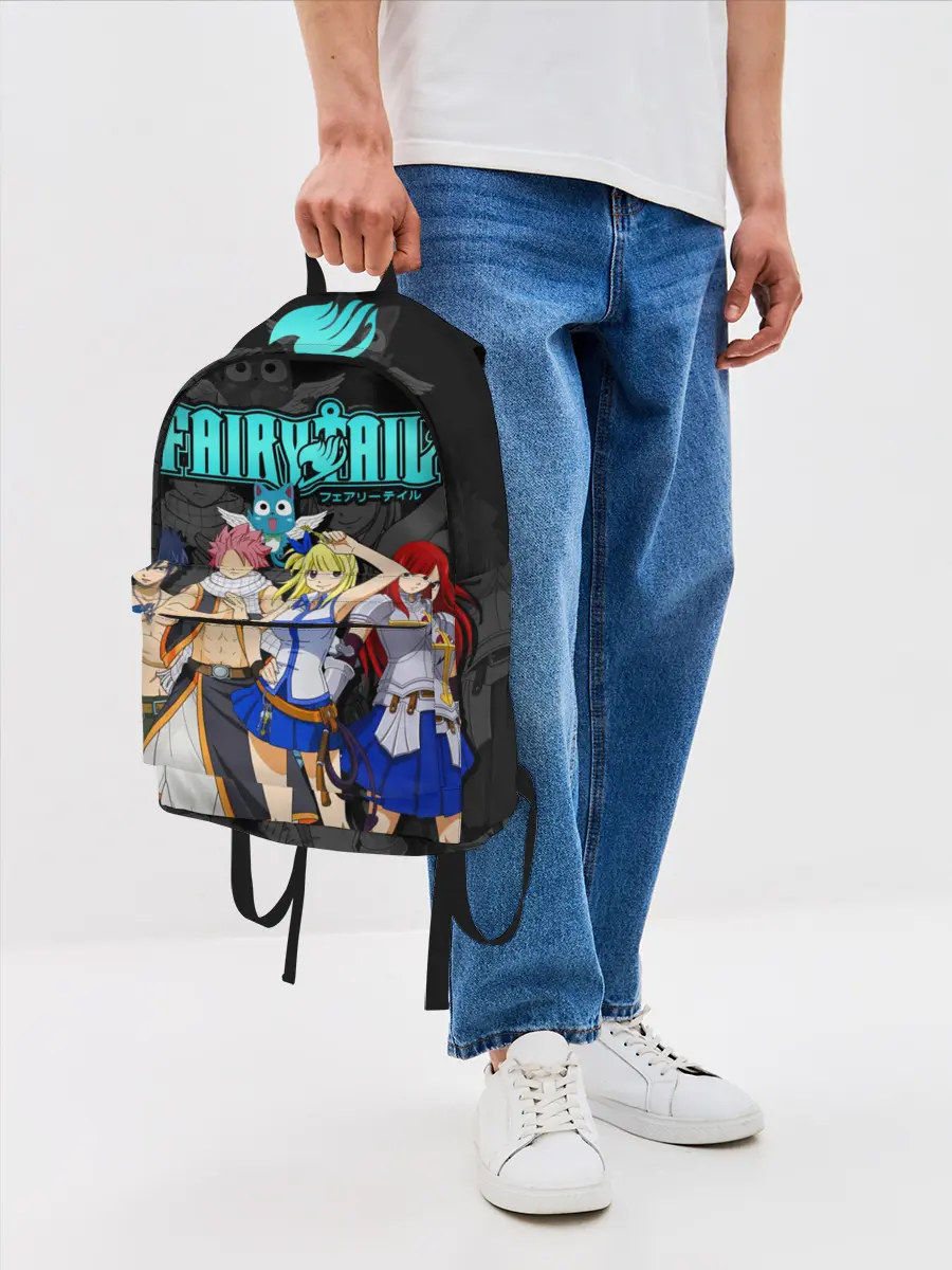 Рюкзак джинсовый / банда Фейри Тейл