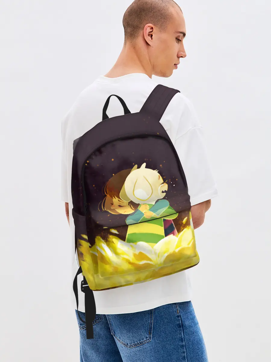 Рюкзак джинсовый / Фриск и Азриэль - UNDERTALE